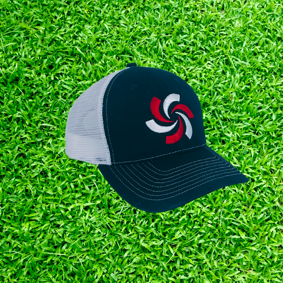 RED WHITE & BLUE SWIRL HAT