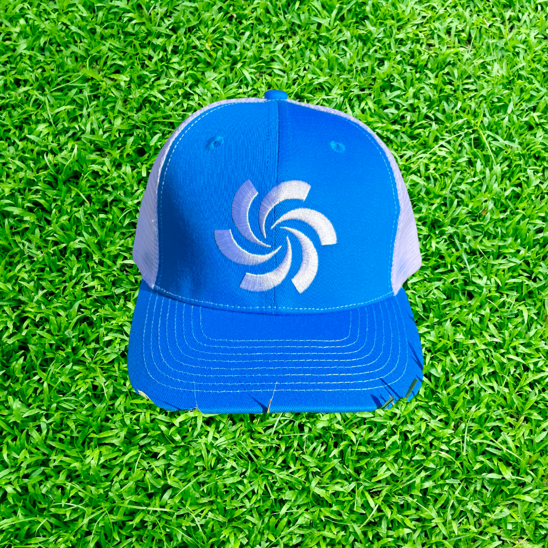BLUE SWIRL HAT