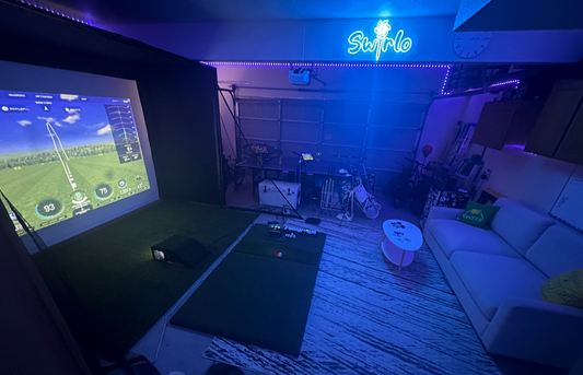 We Setup a Golf Simulator at Swirlo's Headquarters