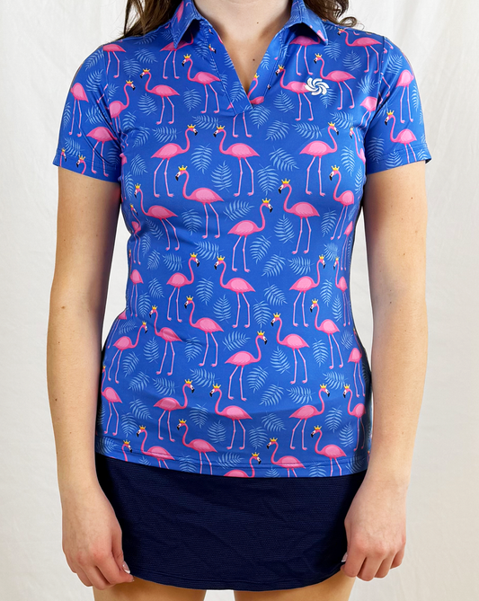 FLAMINGO QUEEN WOMEN'S POLO