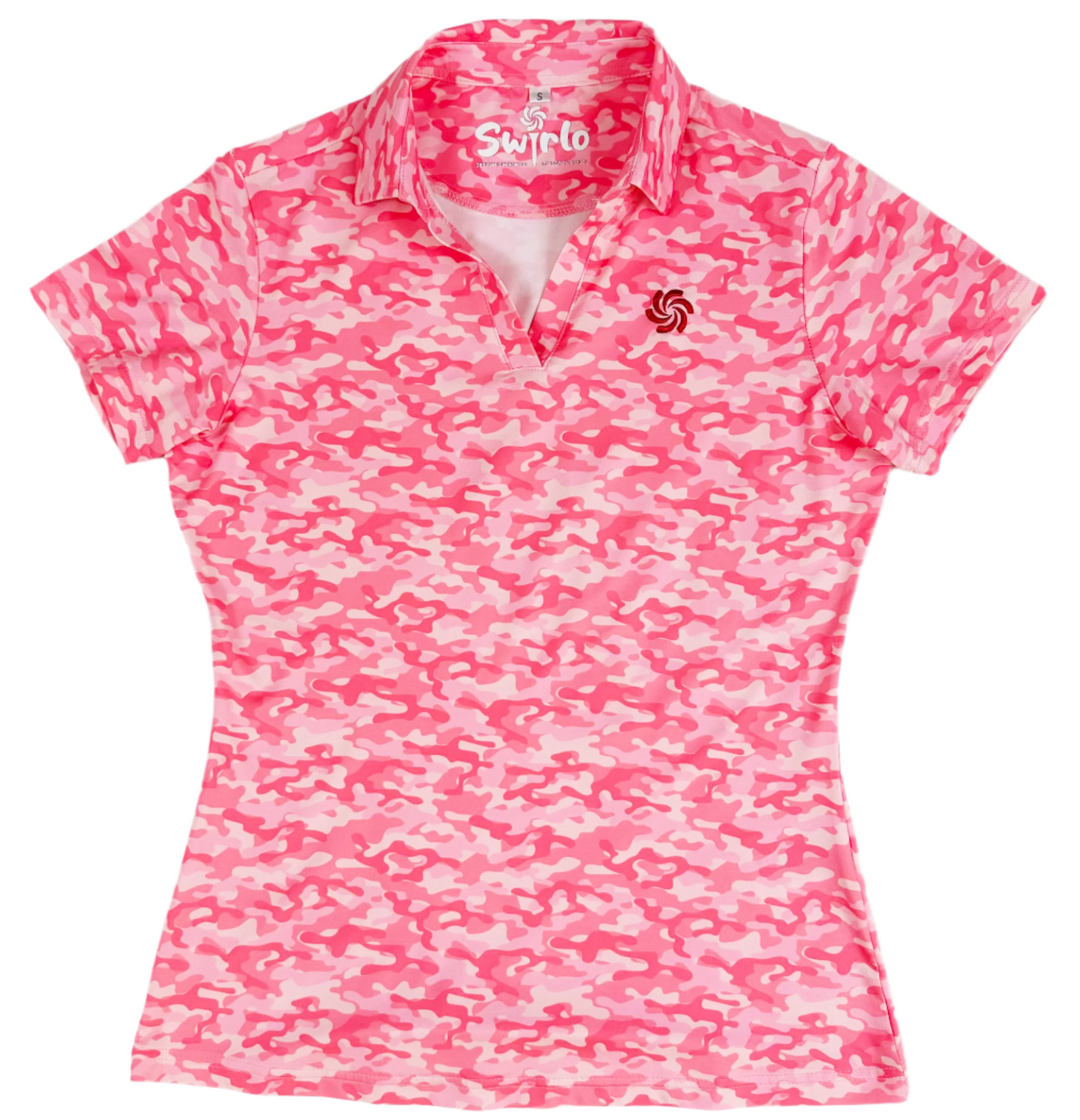 PINK CAMO WOMEN'S POLO